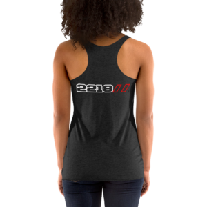2218 Squad Women’s Racerback Tank White Back