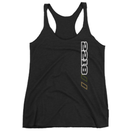 2218 Mil-spec Squad Women’s Racerback Tank White Vert